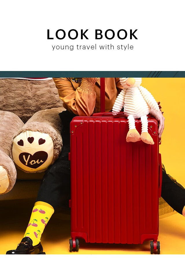 速发加厚耐摔eazz行李箱铝框拉杆箱万向轮旅行箱小男女学生密码箱登机