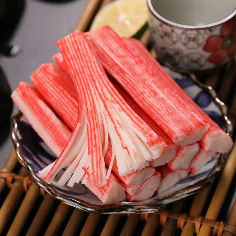 海渔链国产蟹肉棒蟹柳蟹棒关东煮烧烤火锅食材麻辣烫火锅丸料500克30