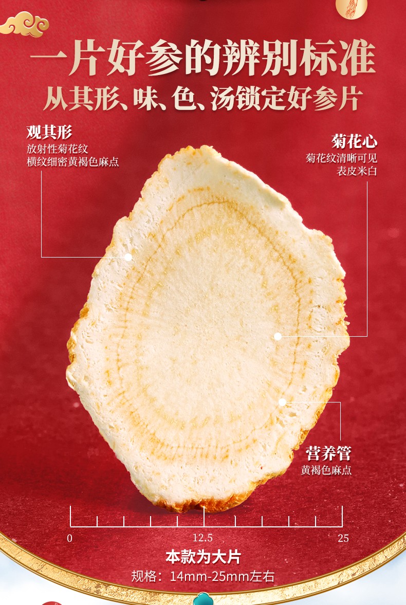 永利佳 吉林长白山西洋参花旗参含片大片 年货节礼盒 100克*2瓶呈祥