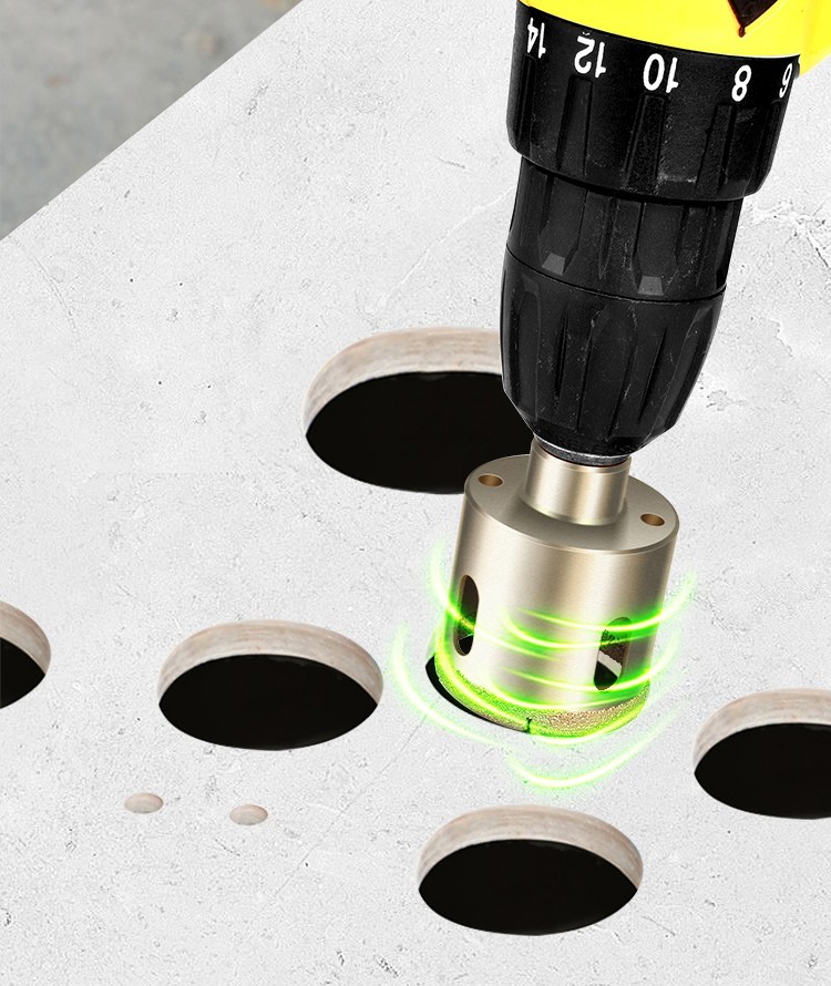 保联金刚砂钎焊开孔器瓷砖大理石玻璃玉石多功能打孔神器石材钻头6m