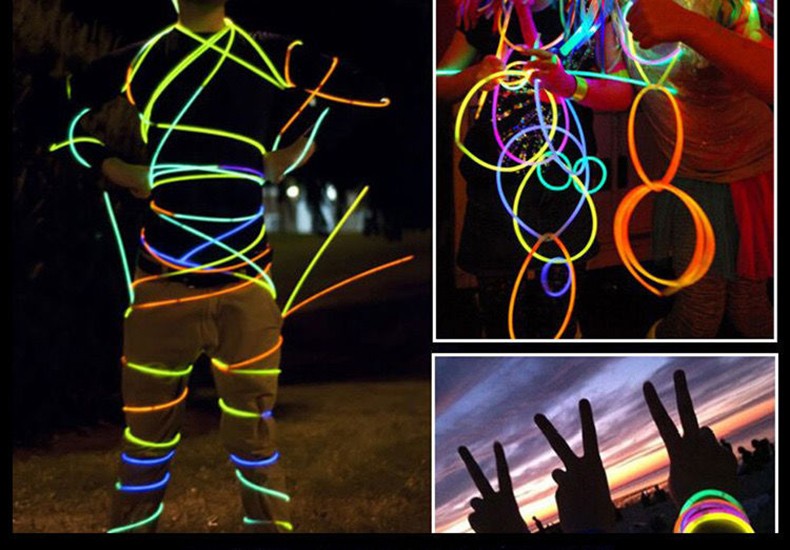 荧光棒演唱会应援棒夜光棒闪光手环网红跳舞发光棒银光棒七彩混光生日