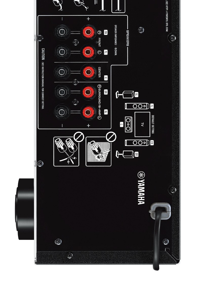 雅马哈yamaharxv385家庭影院进口功放机51声道数字功率放大器蓝牙杜比