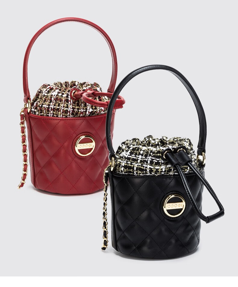 coogi奢侈品牌女士手提包女水桶包小包斜挎包新年情人节生日礼物送女