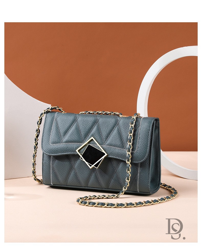 杜莎菲尼dosrfini品牌单肩包女包大容量链条包斜挎包女真皮百搭女士