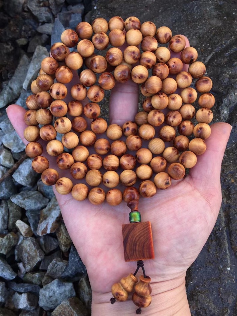 聚檀阁太行崖柏10多圈手串108颗佛珠念珠项链文艺复古中国风男女百搭