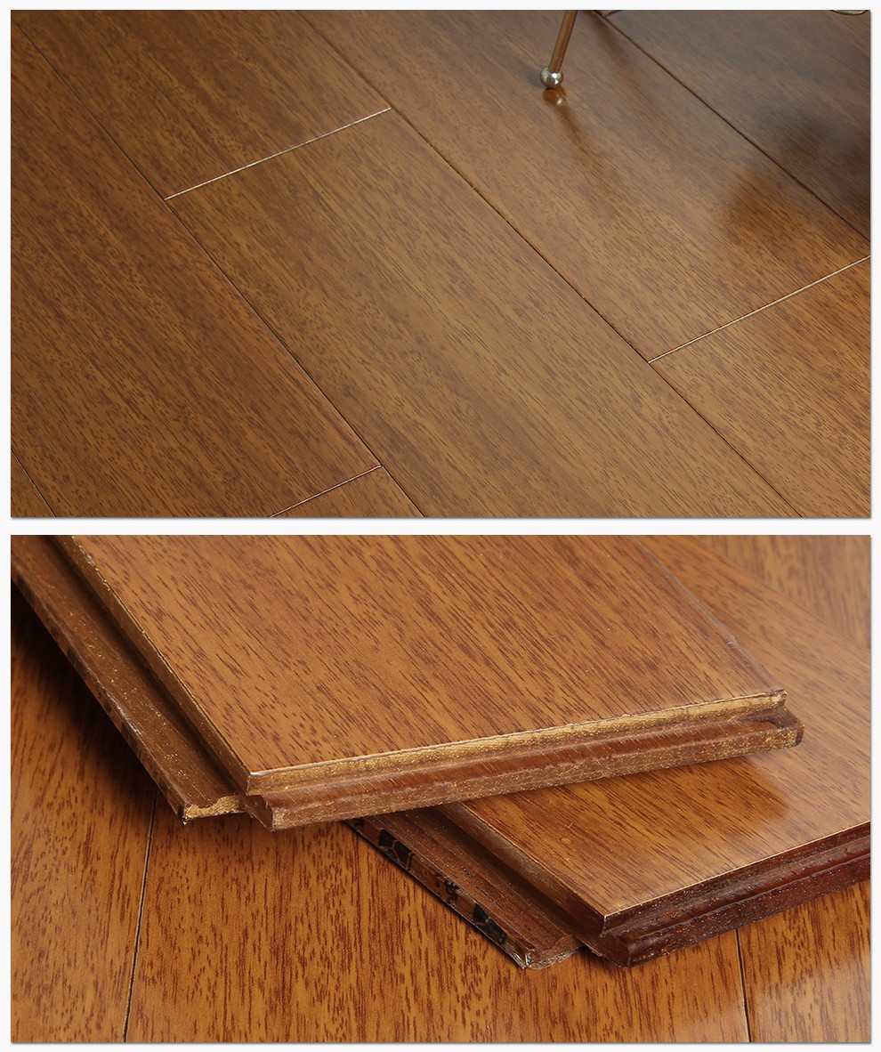 博典纯实木地板番龙眼实木木地板18mmd6688工程定制来样定制工厂批发