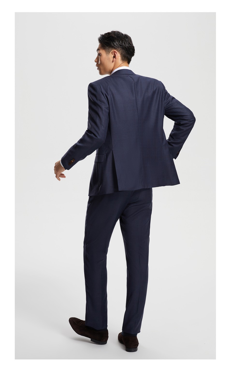 bycreations柏品羊毛西服男意大利进口reda睿达面料130支商务西装套装