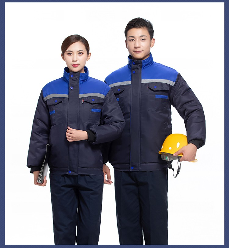 馨源衣佰冬季加厚工作服棉服定制防寒加绒劳保服棉袄物流物业电焊夹克