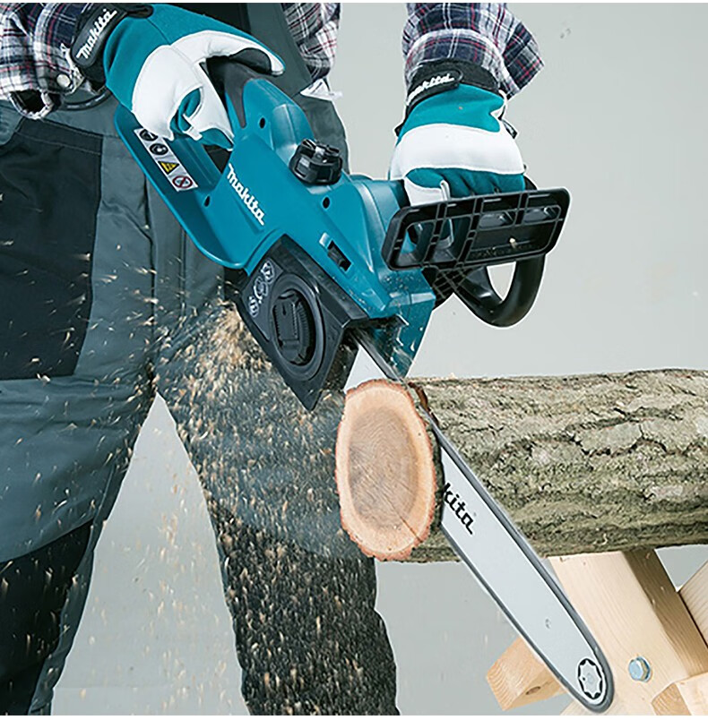 makita牧田电锯电链锯伐木锯家用电动锯12寸14寸16寸18寸小型链条锯子