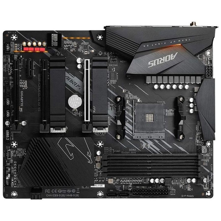 技嘉(gigabyte)b550 aorus elite ax v2支持amd ryzen处理器【图片