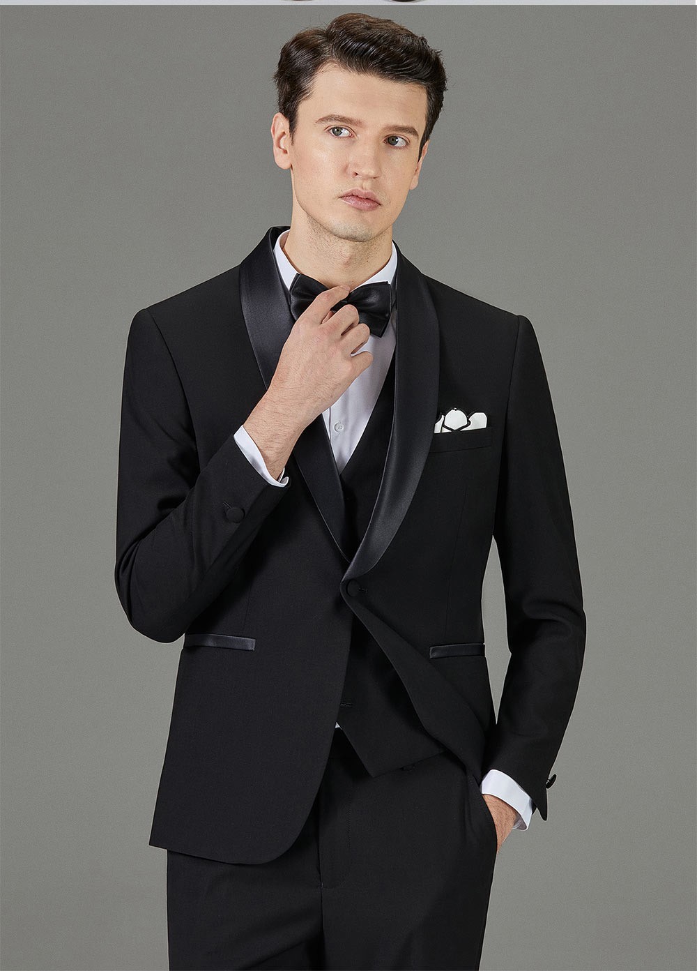 西装高级感礼服青果领伴郎服轻奢潮牌新郎结婚礼服宴会正装商务西装