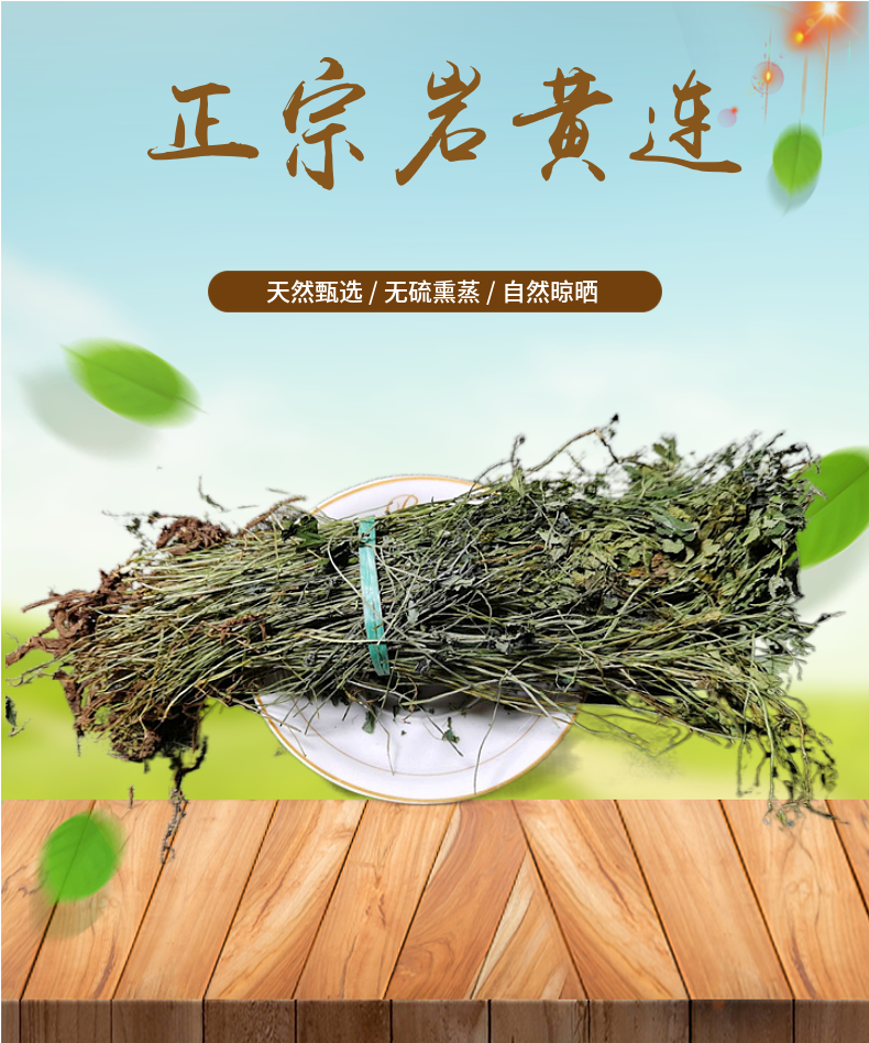 黄连岩黄莲根250g岩胡岩连菊花黄连土黄连非野生中药材粉【图片 价格