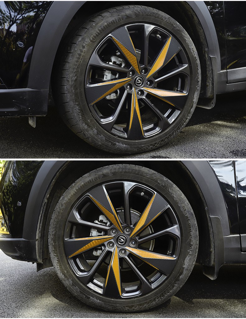 适用长安unitcs55plus专用轮毂贴改装unitunik引力车轮装饰改色个性