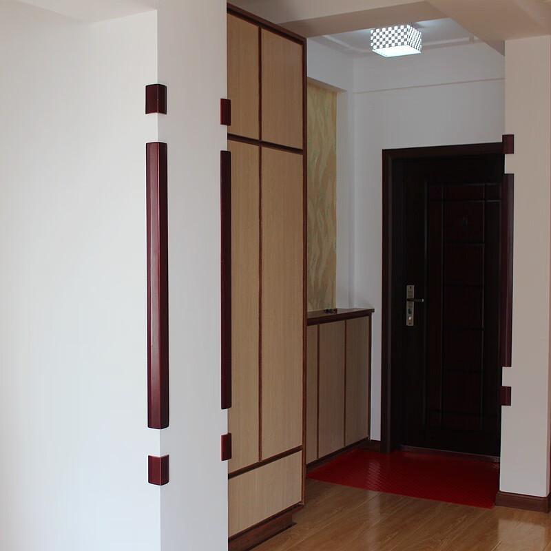 实木护角护墙角阳角条墙角保护条壁纸护墙角线实木烤漆护角直边款胡桃