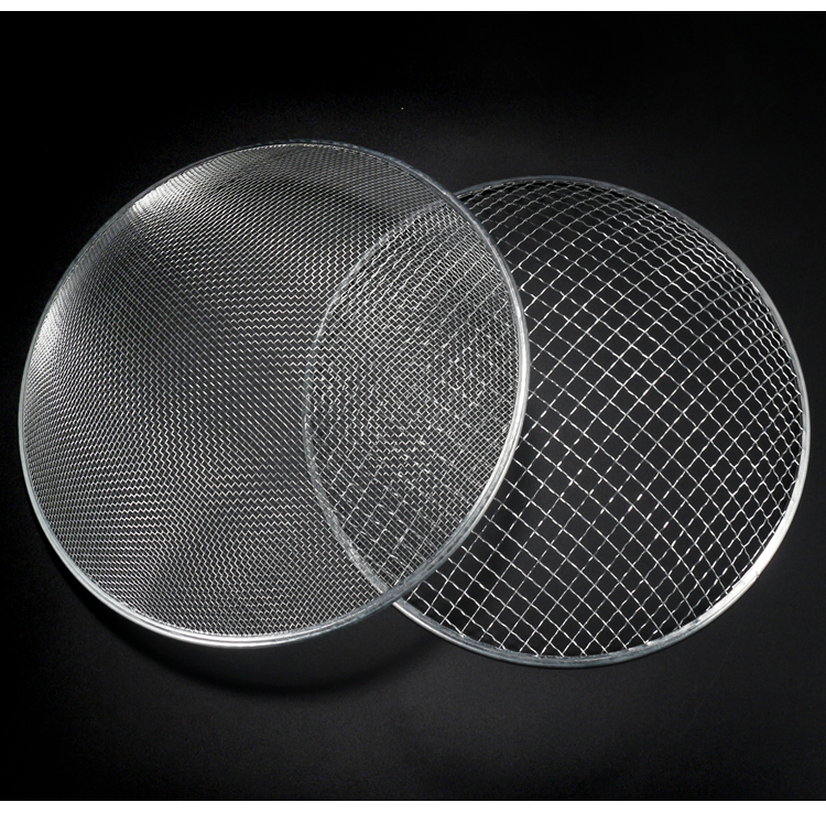 过滤家用铁丝圆形厨房餐厅筛子筛网园艺筛土大筛分样筛沙子加厚款细网