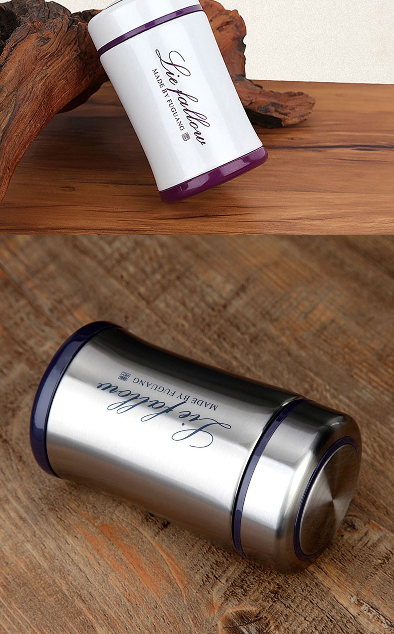 绀壶银杯子女士保温杯足银999内胆纯银可爱创意便携银杯送女友纤巧