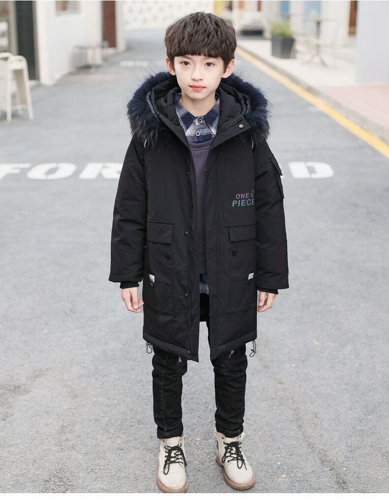 奥米鼠童装男童棉服冬装新款中大儿童冬季加厚男孩棉衣袄5到15岁洋气