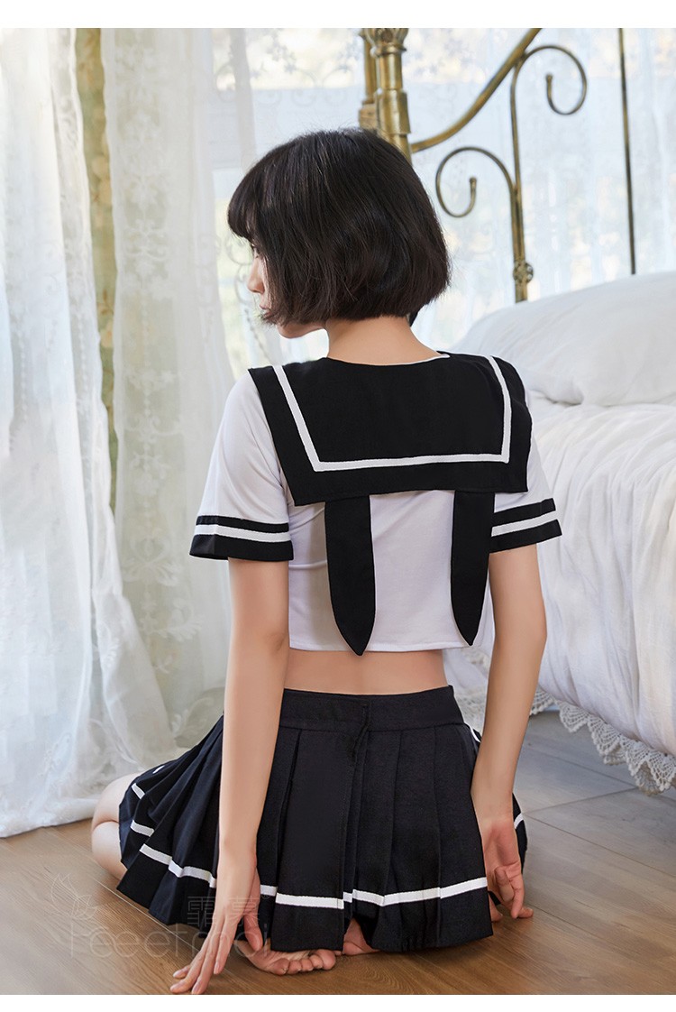 萌兔软妹女生校服套装sm角色扮演制服诱惑女士家居服睡裙性感睡衣7941