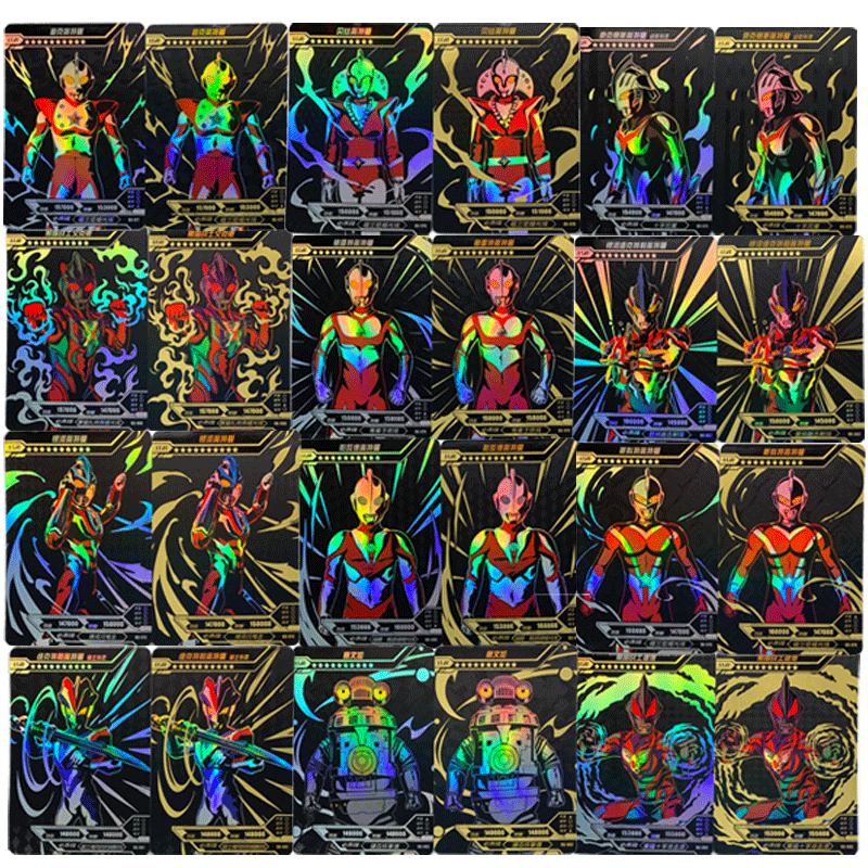 奥特曼卡片lgr黑金卡彩虹卡满星稀有十星收集卡牌073090lgr076斯科特