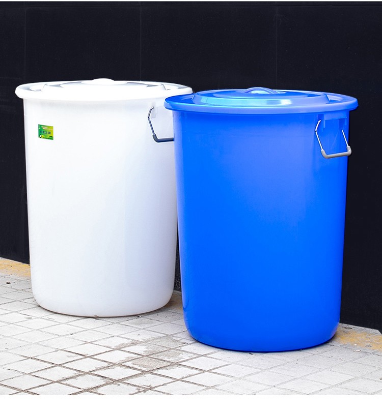 加厚塑料桶大水桶家用储水桶带盖大号圆形加盖铁柄大桶收纳桶商用60款