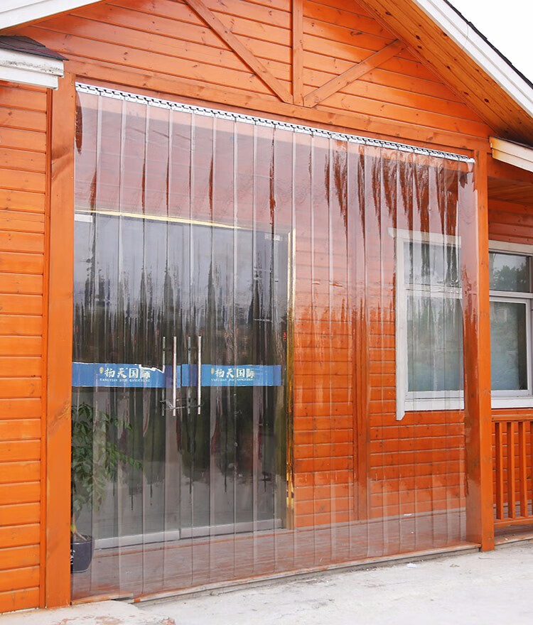 夏季塑料pvc软门帘加厚透明隔热隔空调家用厨房挡风皮帘子 白色透明2.