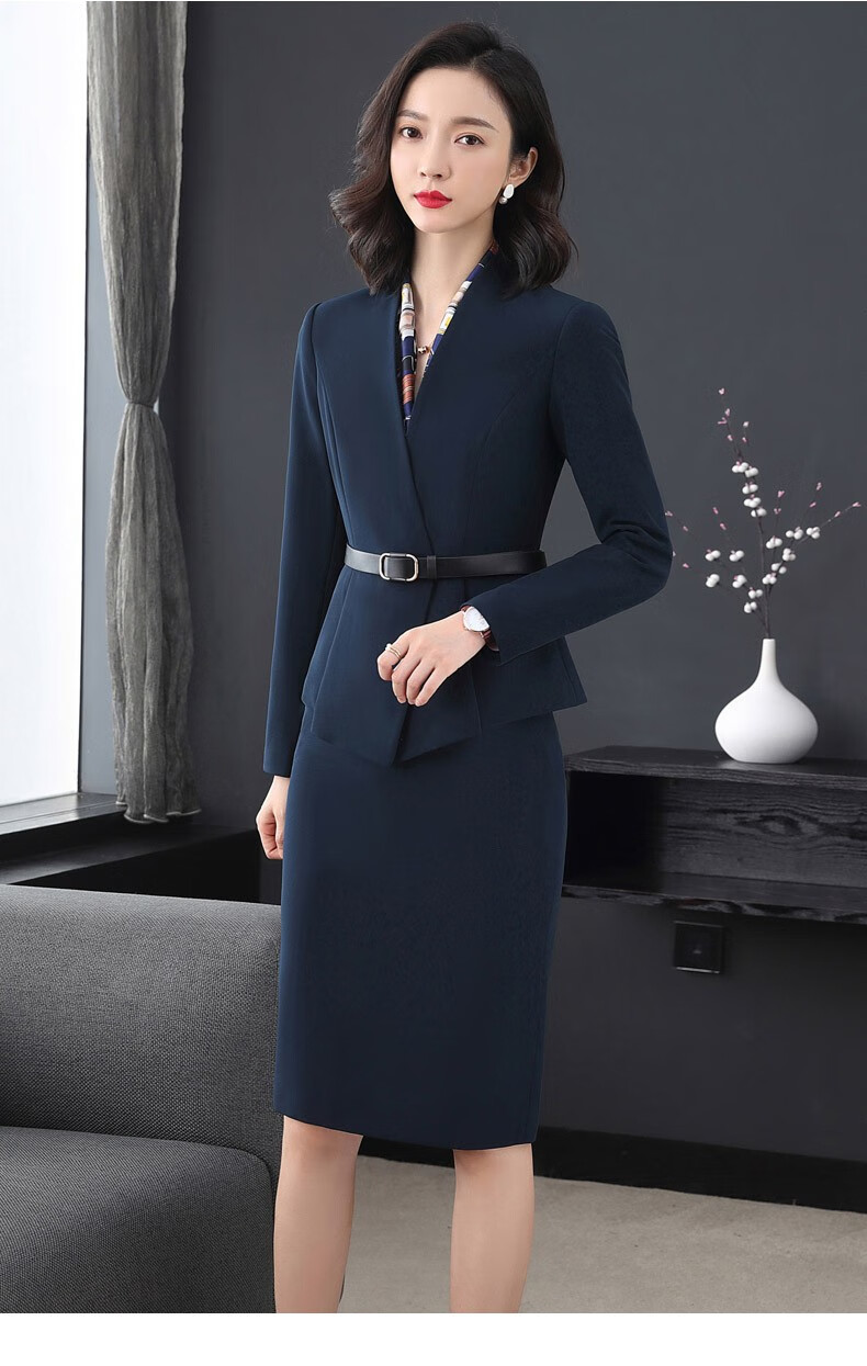 杜莎菲尼dosrfini品牌职业装女秋季正装女套装高端总裁气质收腰显瘦