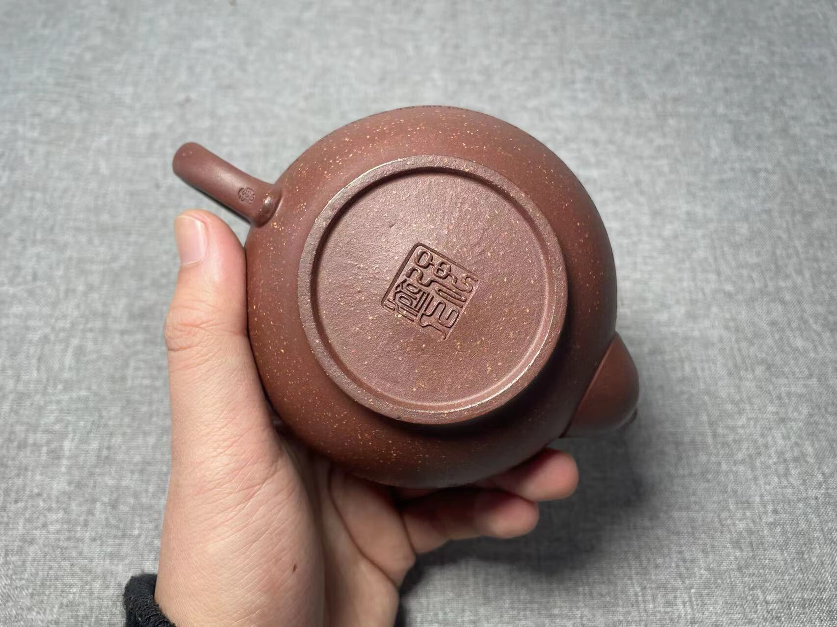 国家级工艺美术师 强济人 纯手工紫砂壶 家藏原矿底槽清 《笑樱》