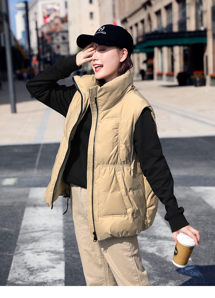 gilfunmar品牌立领羽绒马甲女2020年新款秋冬季外穿背心外套韩版马夹