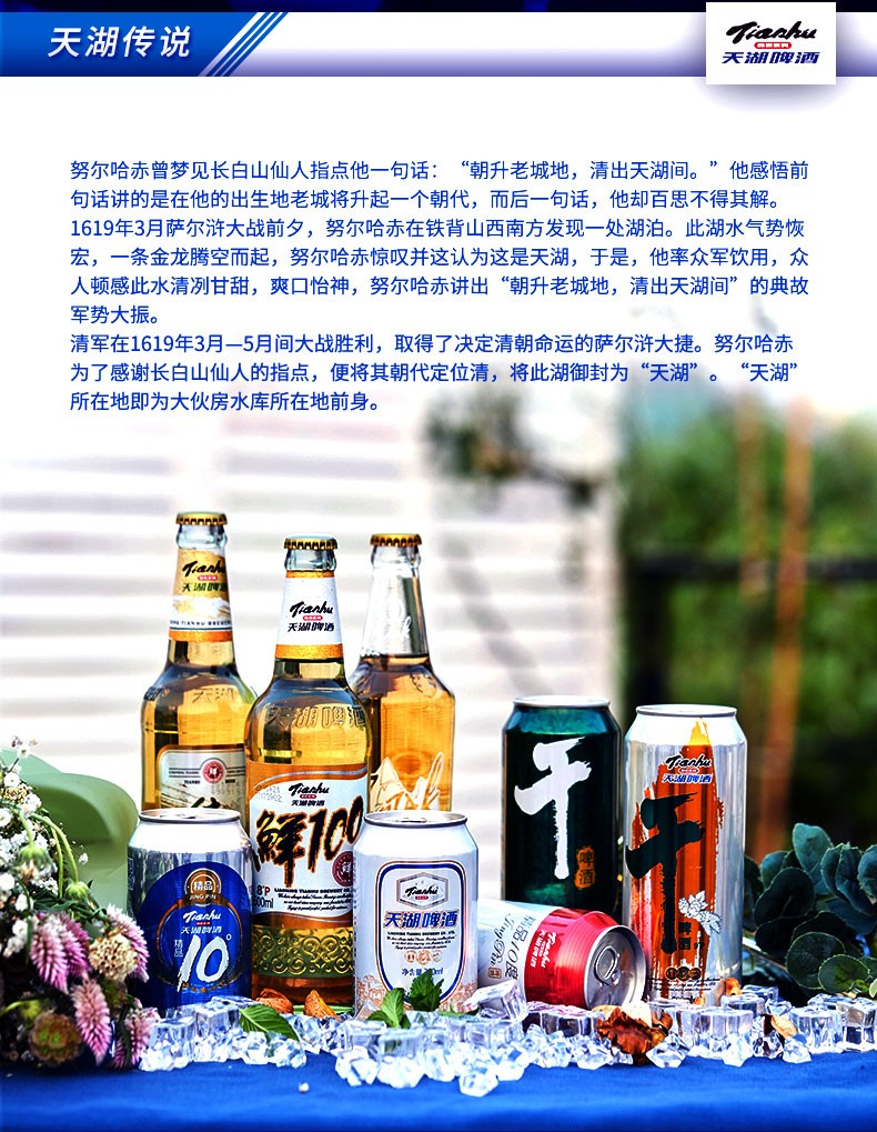 天湖啤酒9度干啤500ml12听