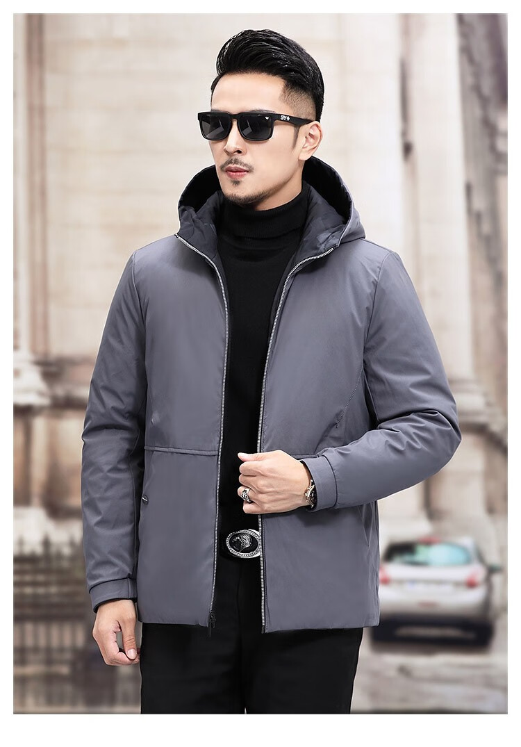 皮尔卡丹旗舰官方店羽绒服男2020秋冬新款男装潮流商务休闲加厚保暖连