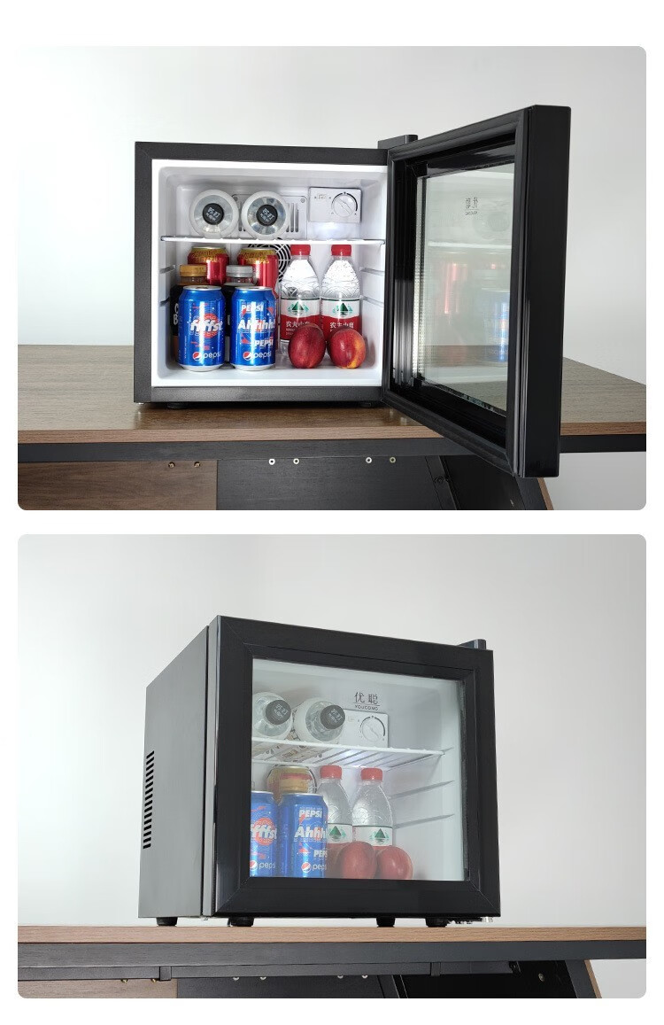 优聪幼儿园学校食品留样展示柜单门冰箱冷藏柜小型节能带锁药品阴凉95