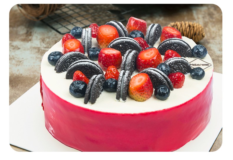 米旗maky 动物奶油生日蛋糕预订西安沈阳哈尔滨长春配送同城速递 花样