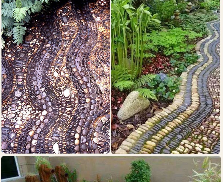 南京雨花石天然鹅卵石铺路五彩石园林造景鱼缸装饰原石石头子庭院 普