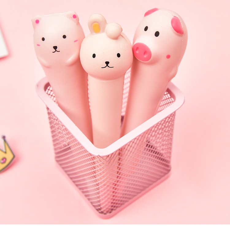 欧唛 创意可爱解压中性笔软绵绵减压中性笔水笔发泄笔解压胡萝卜可手