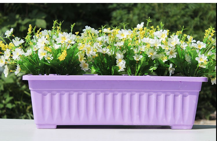 花盆种植箱阳台种菜盆加厚花箱塑料花槽长方形配托盘蔬菜多肉种植盆