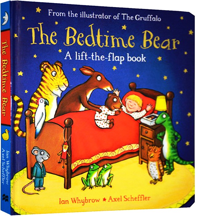 the bedtime bear 睡前故事纸板翻翻书 咕噜牛作者 英文原版绘本