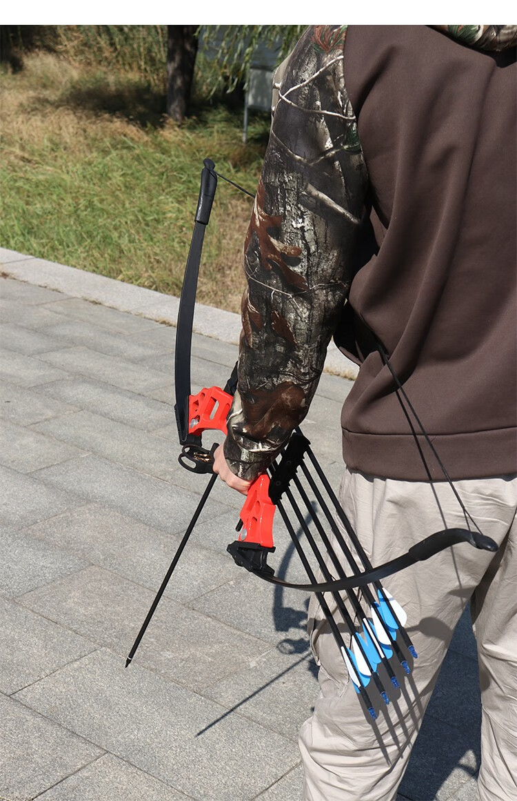 直拉反曲弓箭套装射击户外运动合金传统三角复合 神器弓 反曲实惠套餐