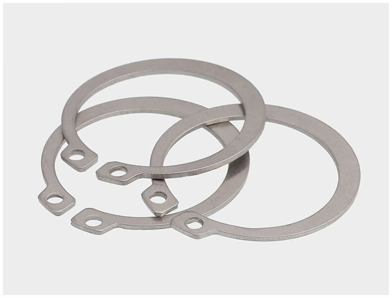 304不锈钢a型轴用弹性挡圈gb894外卡轴卡葫芦形Φ3m7m12m16-m50 Φ60