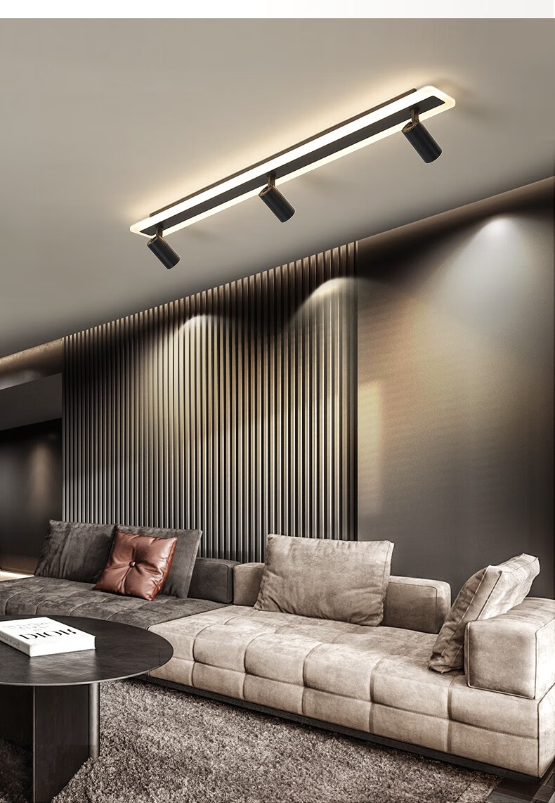 乔博士客厅入户玄关明装轨道灯走廊灯客厅背景墙电视墙射灯商场服装店