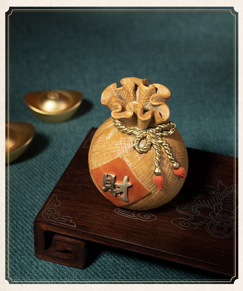 铜师傅全铜摆件钱袋福袋铜工艺品家居饰品礼品摆件福袋