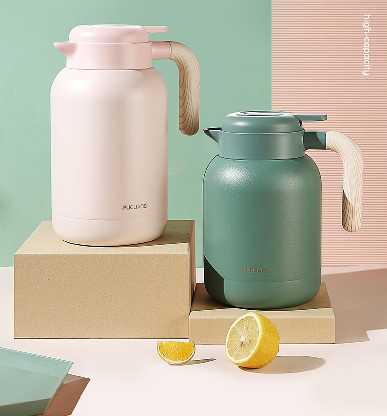 富光保温暖水壶家用保温壶高档大容量316l不锈钢水壶宿舍热水瓶 暮山