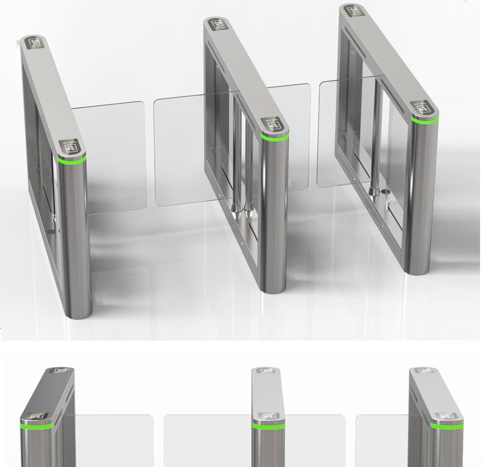 yzcx速通l款豪华小摆闸人行通道闸室外防撞闸机速通门人脸识别二维码