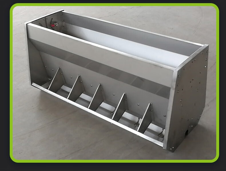 智牧人双面料槽不锈钢自动下料母猪食槽仔猪小猪料槽保育猪育肥猪大号