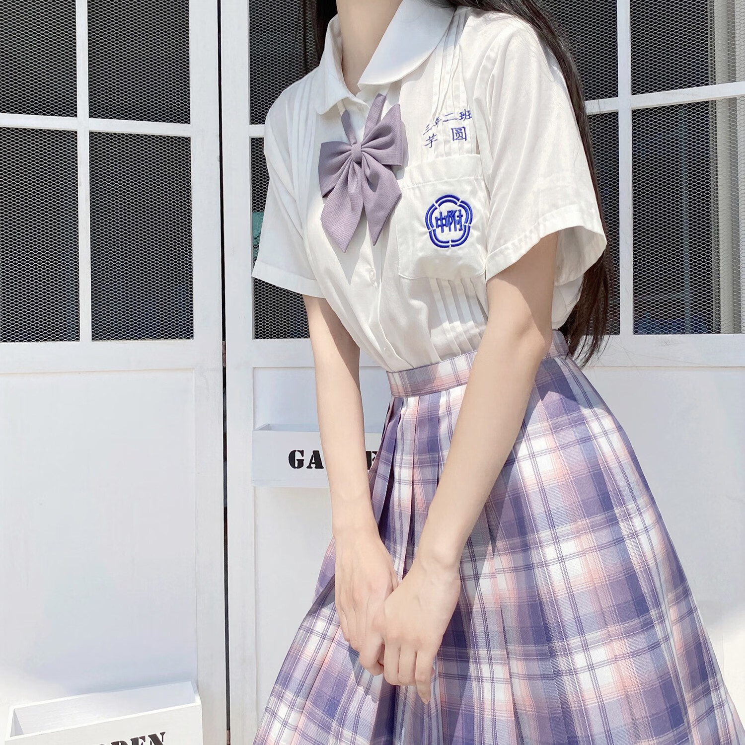 猫耳酱现货芋泥蛋糕葵子jk制服百褶裙正统学院风学生制服裙格裙短裙