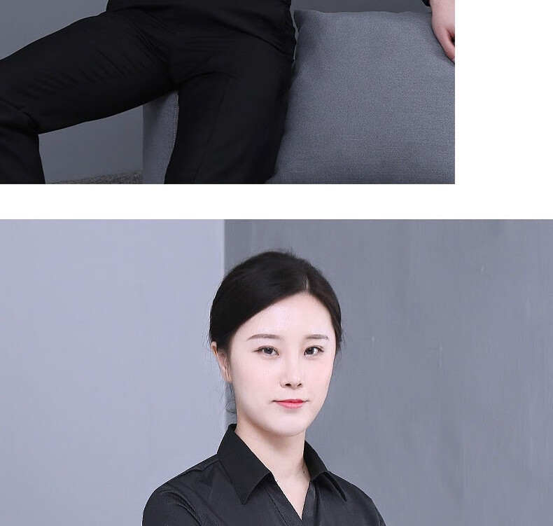 缔鲸(dijing)工服德佑房地产工装男女长袖售楼处工作服广告衬衫职业工