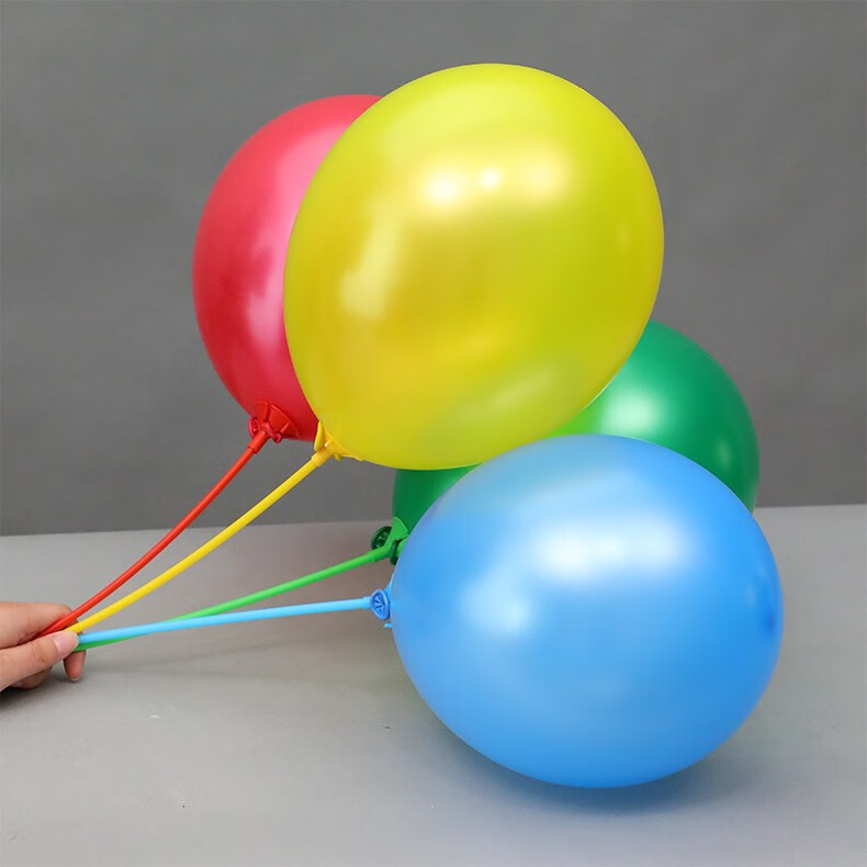 气球托杆加硬加长拖杆气球杆拖塑料配件装饰品气球杆房间场景布置透明