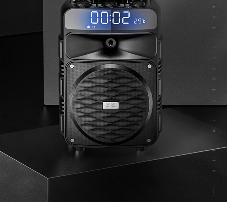 索爱soaiy音响户外广场舞音箱大功率移动拉杆便携大音量带无线话筒