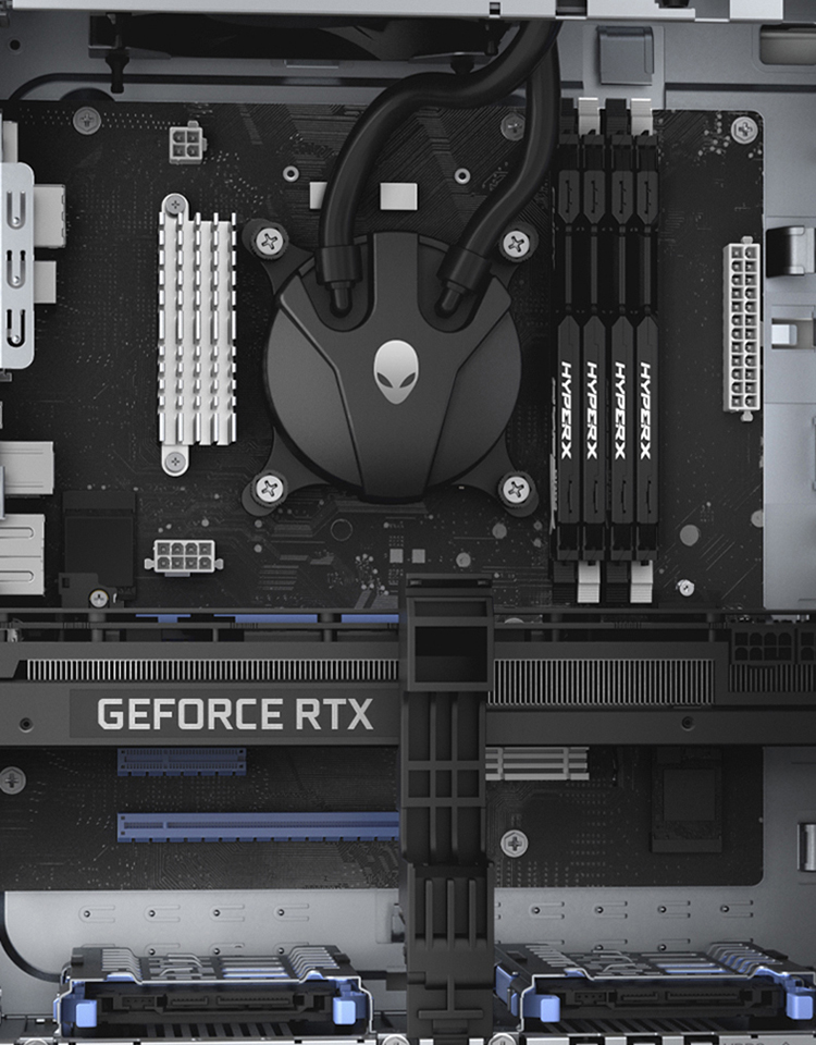 外星人(alienware) aurora r10 amd水冷台机游戏台式电脑主机整机炫酷