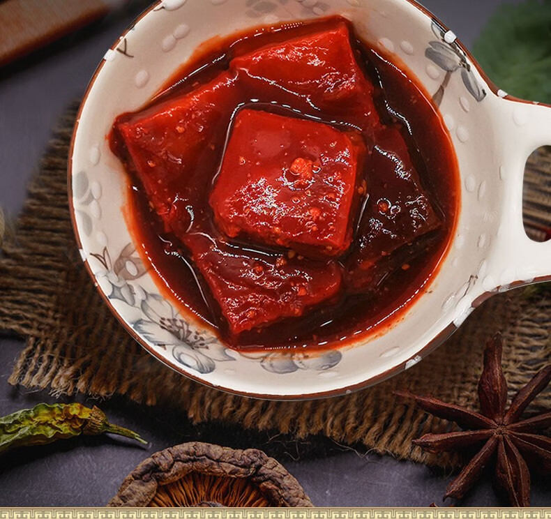 上海鼎丰 红方腐乳红腐乳豆腐乳500g 上海老字号霉豆腐臭豆腐搭粥菜下