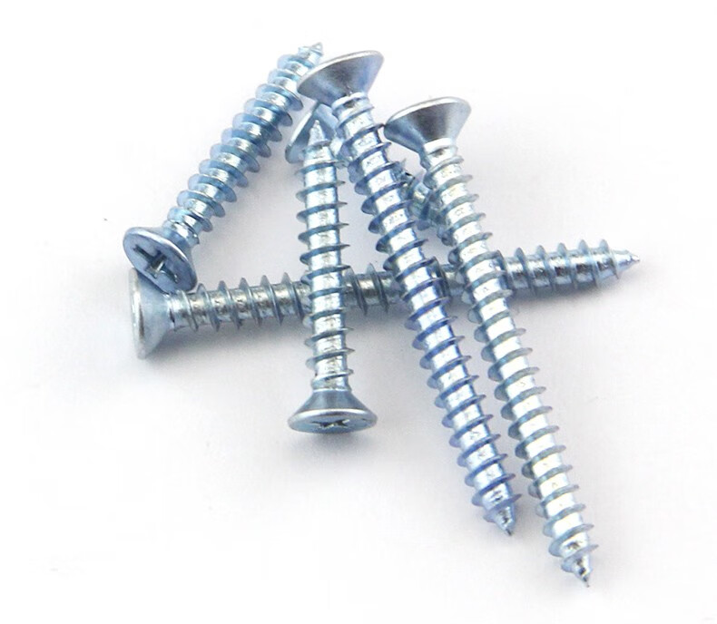 静璇高强沉头十字自攻钉加硬十字平头木螺丝自攻螺丝木牙螺丝m3m4m5m6